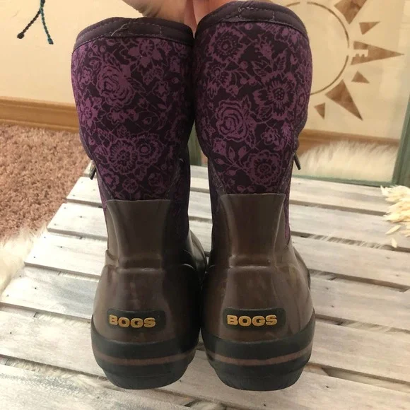 Bogs Plimsoll Quilted Floral Mid Neo-Tech Boots - Picture 4 of 11